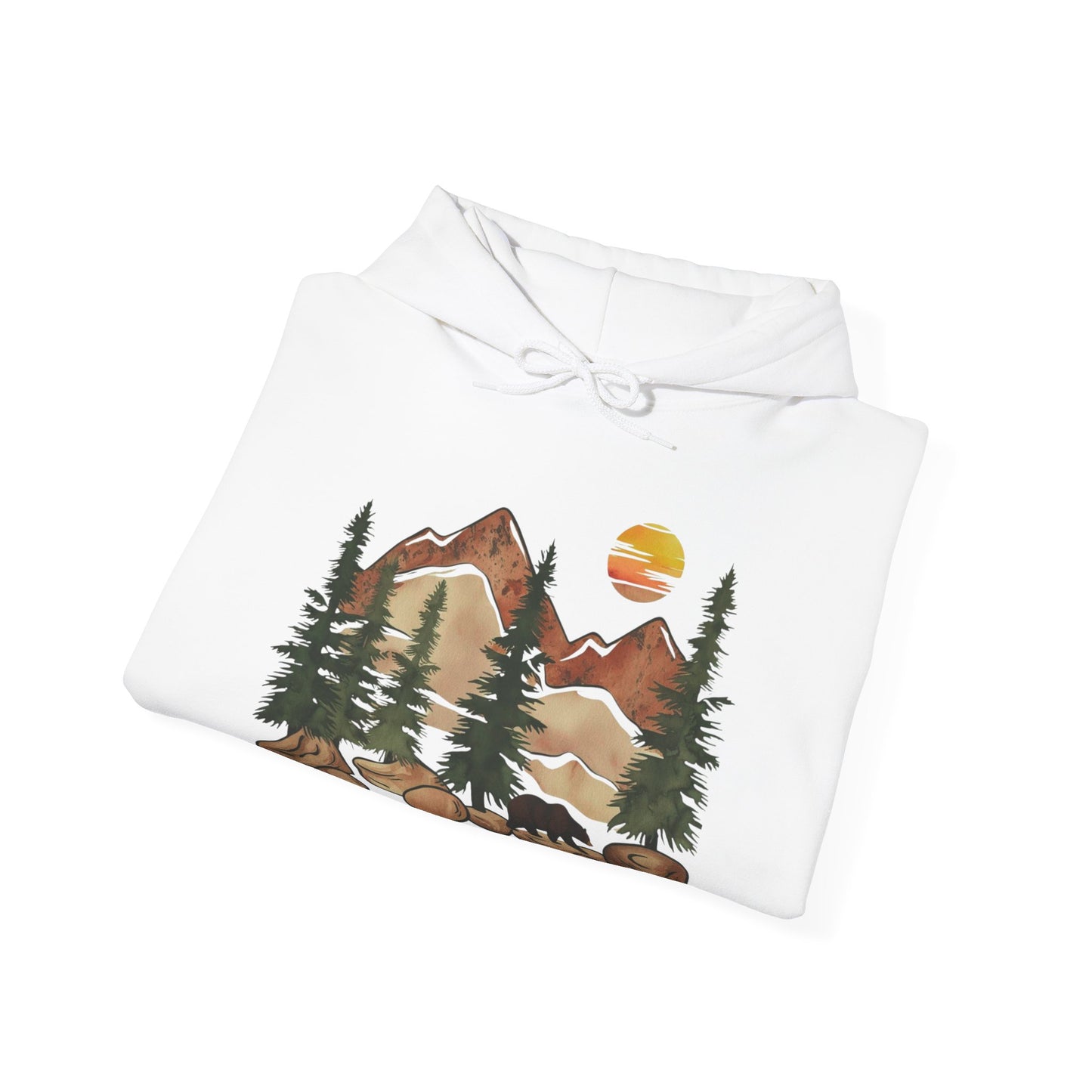 Mountain Bear Hoodie – Step Outside, Become Unstoppable | Verdant Blossoms - Verdant Blossoms
