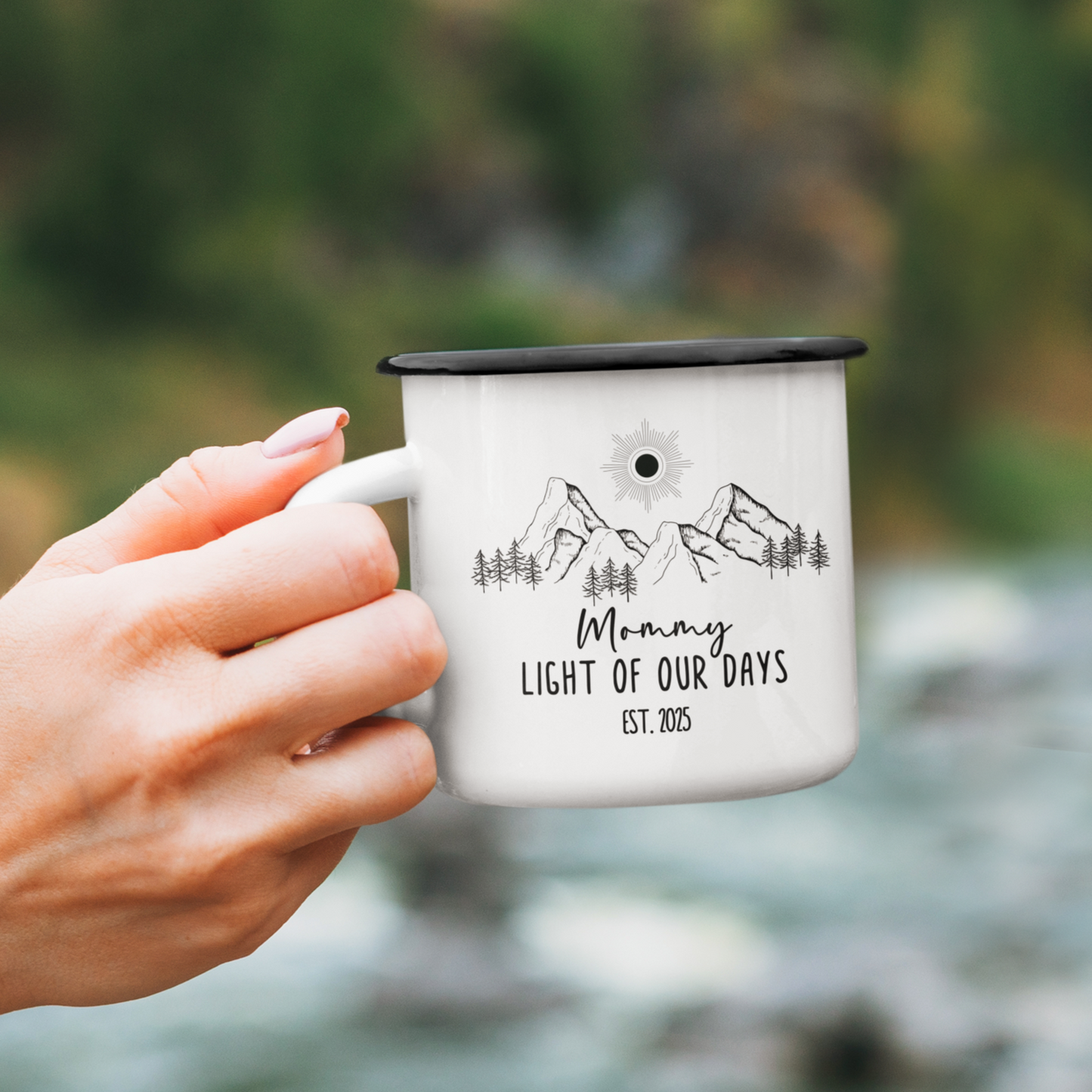 Custom Enamel Mugs for New Moms & Dads