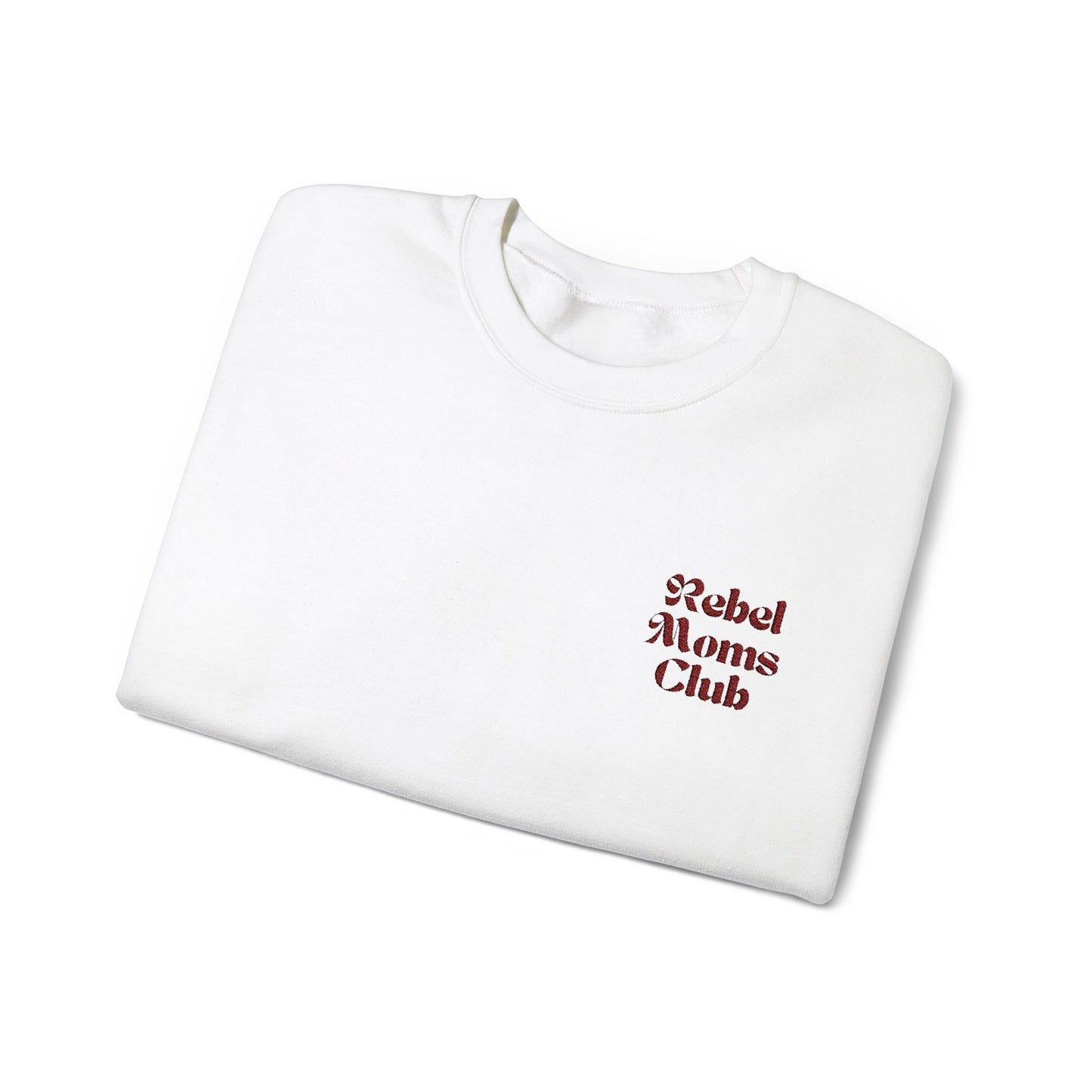 Rebel Moms Club Embroidered Sweatshirt - Funny, Trendy & Empowering Mom Gift - Verdant Blossoms