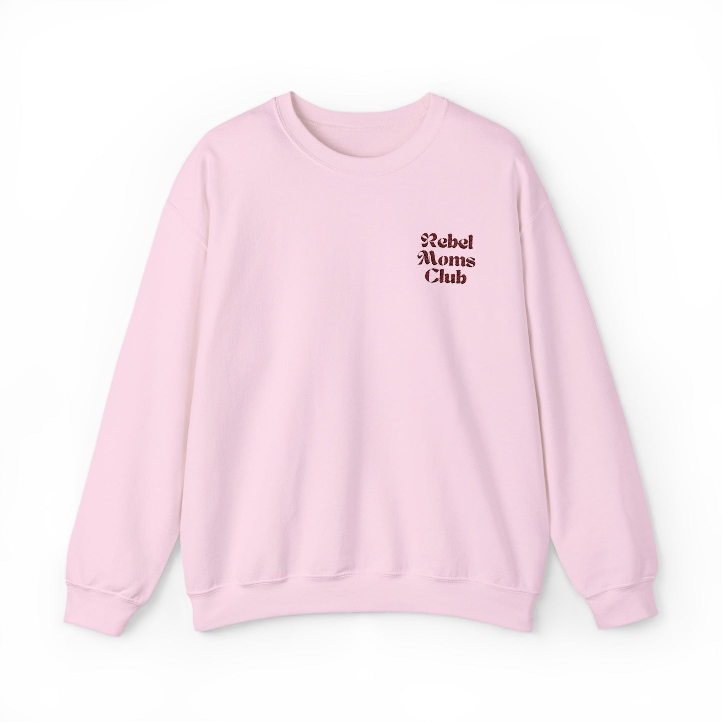 Rebel Moms Club Embroidered Sweatshirt - Funny, Trendy & Empowering Mom Gift - Verdant Blossoms