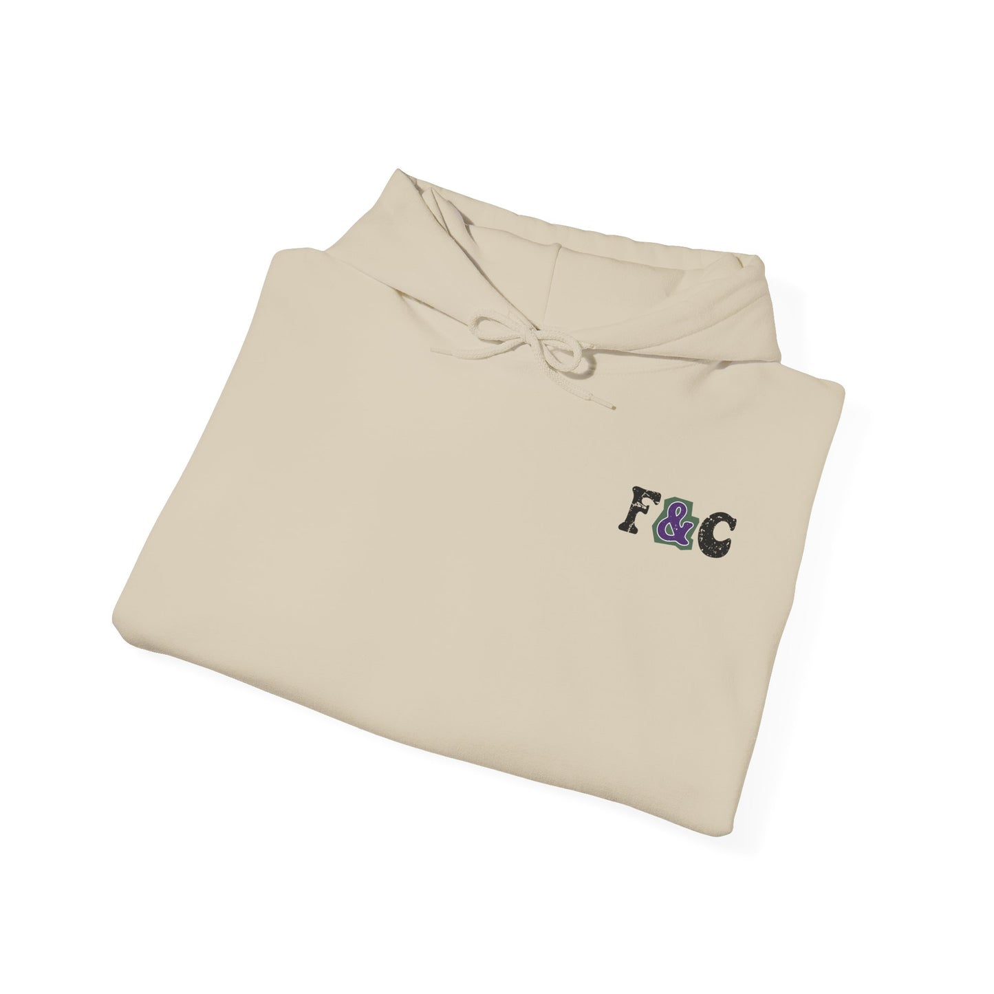 Personalized Hoodie with Couple's Initials & Watercolor Foxes Design