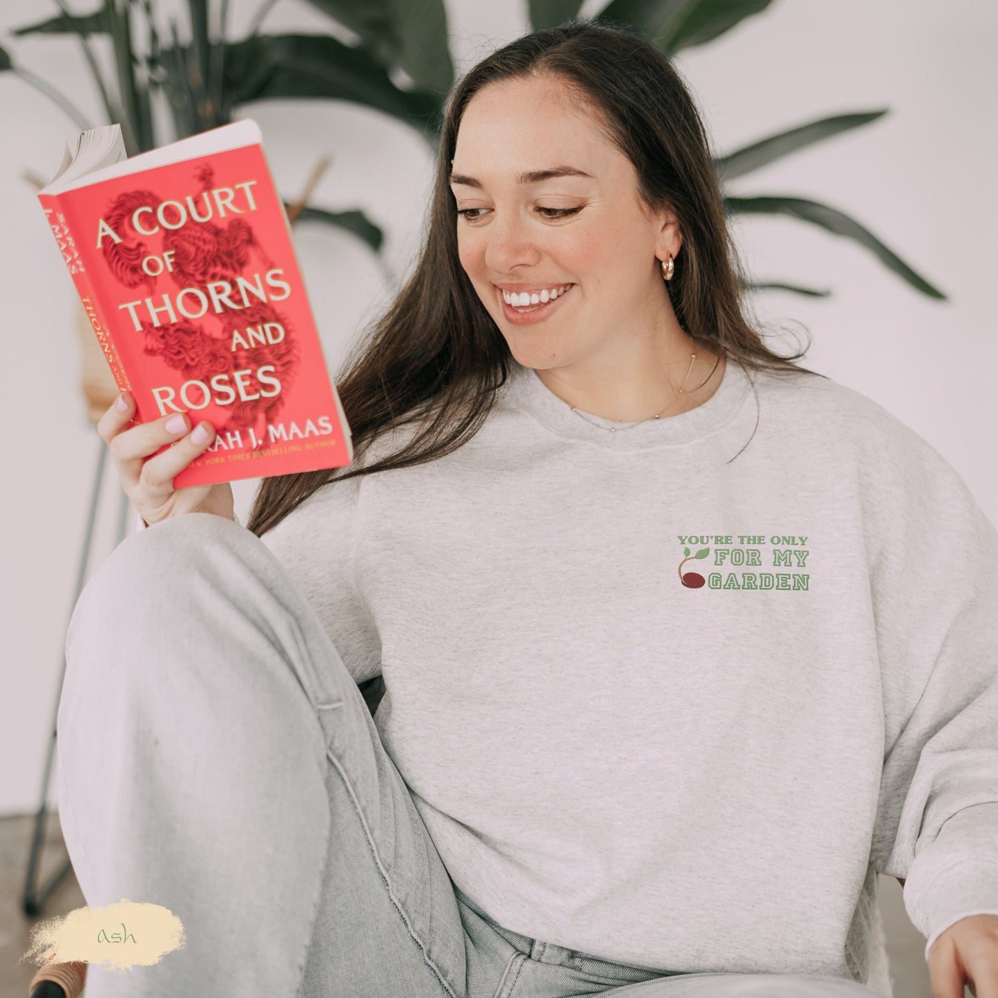 You’re the Only (Seed) For My Garden - Embroidered Sweatshirt | Perfect Couple Gift, Plant Lovers - Verdant Blossoms