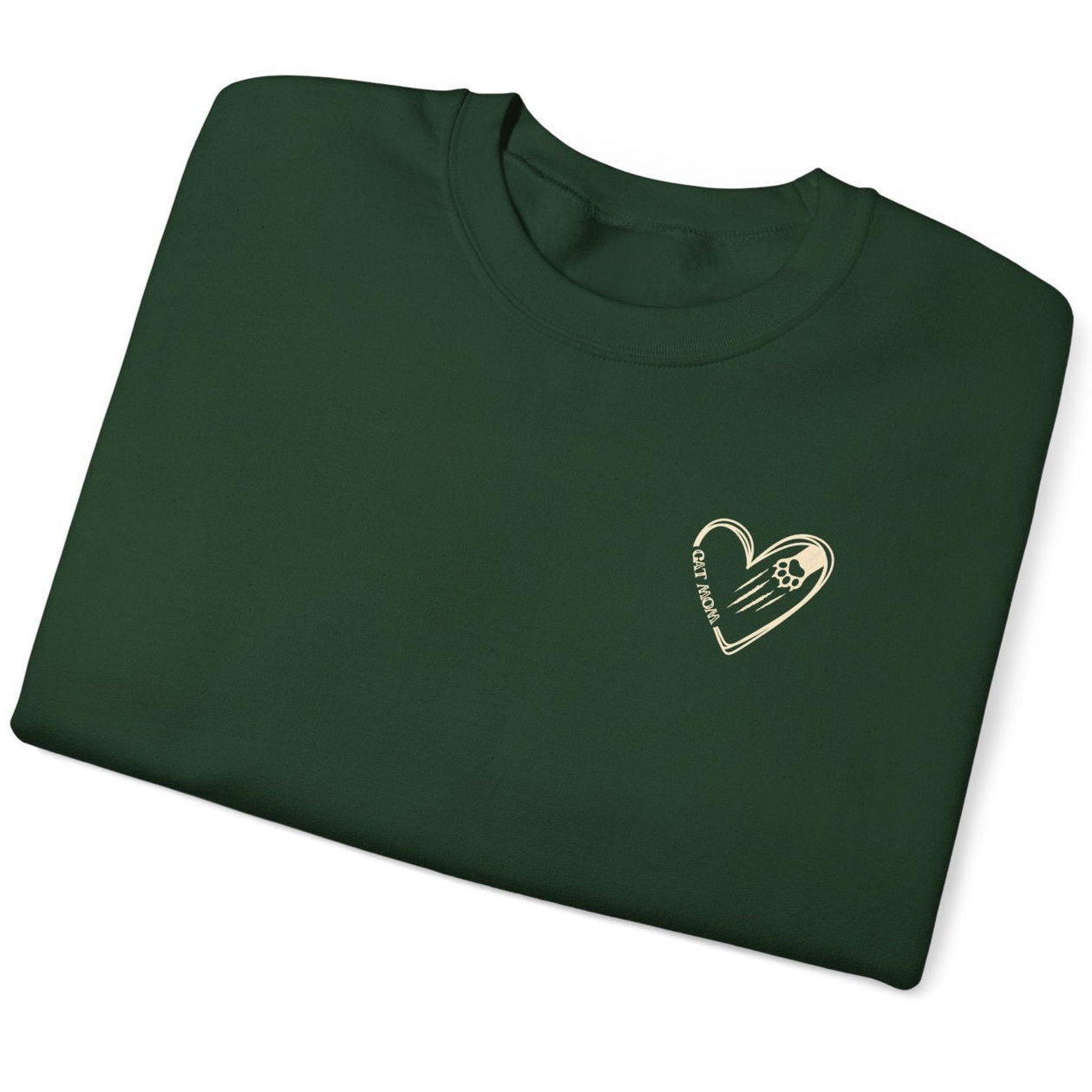Custom Gift for Cat Mom Sweatshirt – Add Your Cats' Names on the Sleeve - Verdant Blossoms