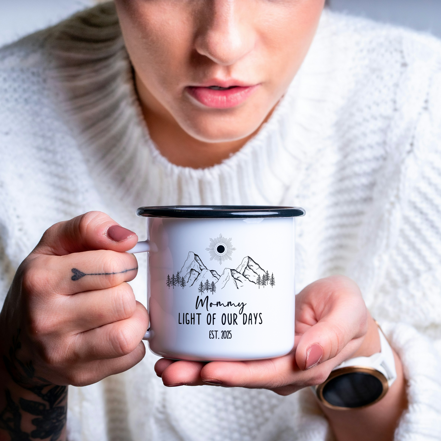 Custom Enamel Mugs for New Moms & Dads