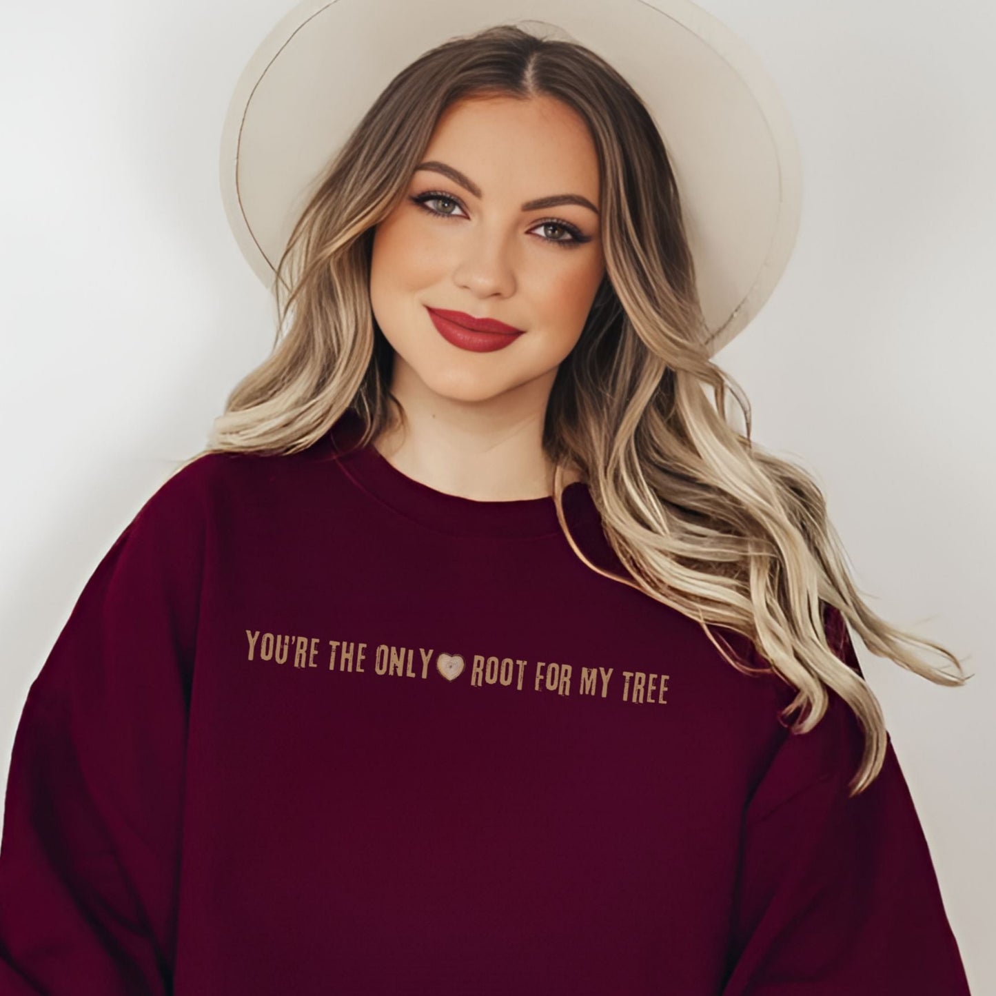 You're The Only Root For My Tree Sweatshirt – Romantic & Cozy Gift for Couples