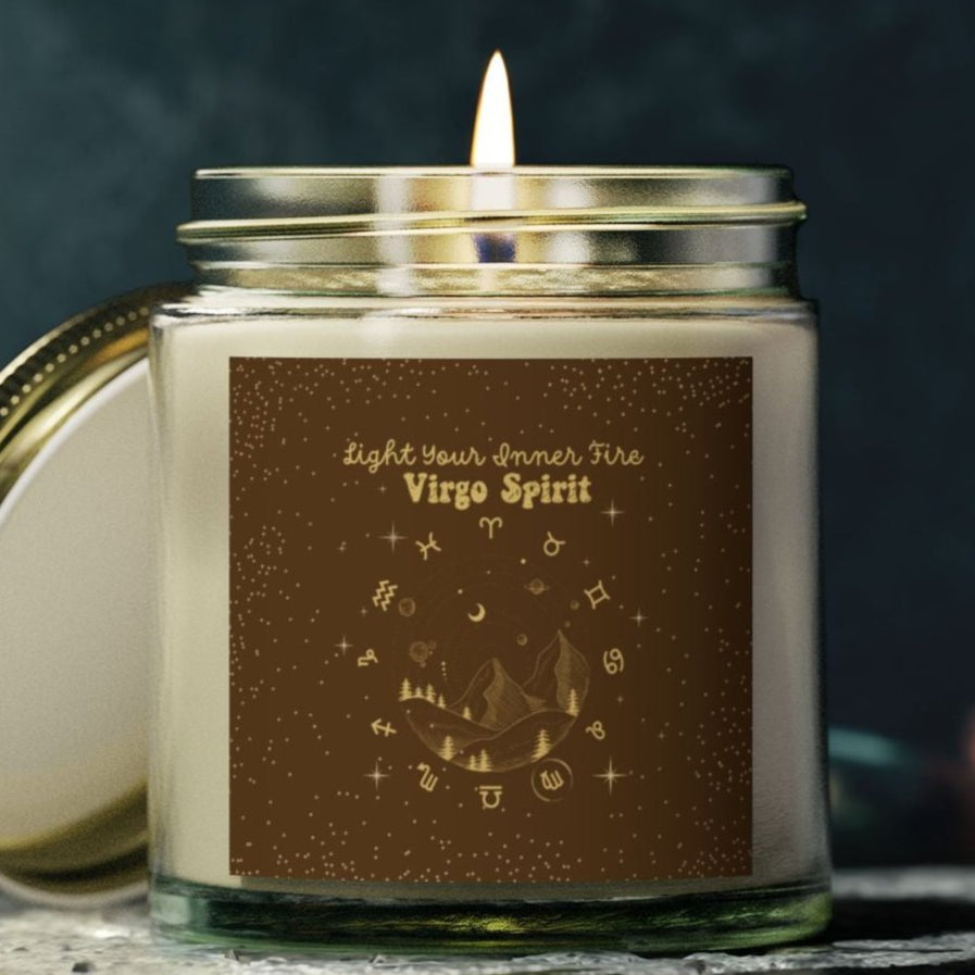 Personalized Zodiac Scented Candles - Ligth Your Inner Fire - Verdant Blossoms