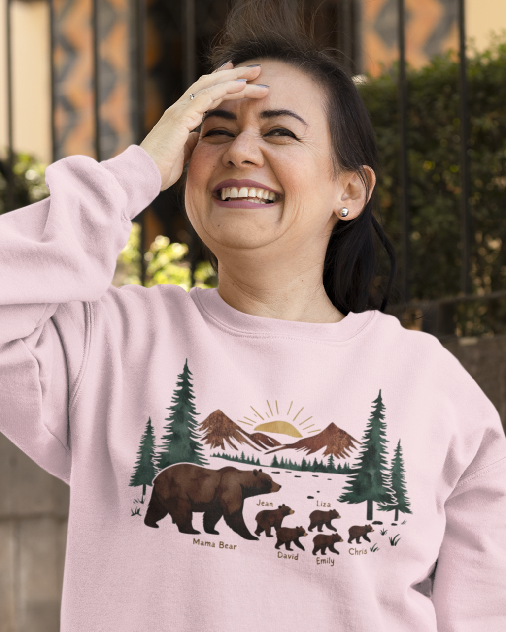 custom gift sweatshirt for mom with name cubs