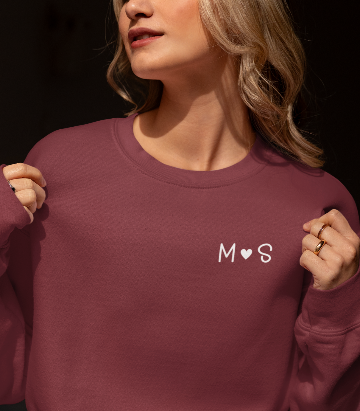 Customizable sweatshirt featuring a romantic fox couple and the phrase 'Together Untamed'—a perfect blend of style, love, and nature.