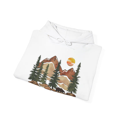 Mountain Bear Hoodie – Step Outside, Become Unstoppable | Verdant Blossoms - Verdant Blossoms