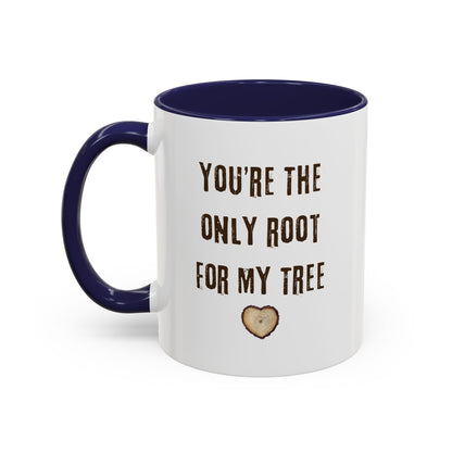 Personalized Couple Mugs - You're the Only Root for My Tree, Custom Couple Names, Coffee Mug