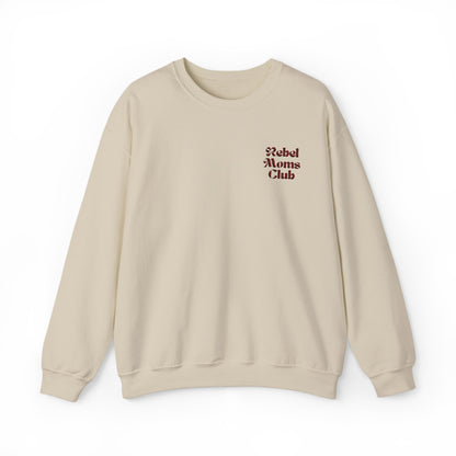 Rebel Moms Club Embroidered Sweatshirt - Funny, Trendy & Empowering Mom Gift - Verdant Blossoms