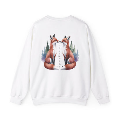 Personalized 'Together Untamed' Sweatshirt - Custom Romantic Foxes | Verdant Blossoms - Verdant Blossoms