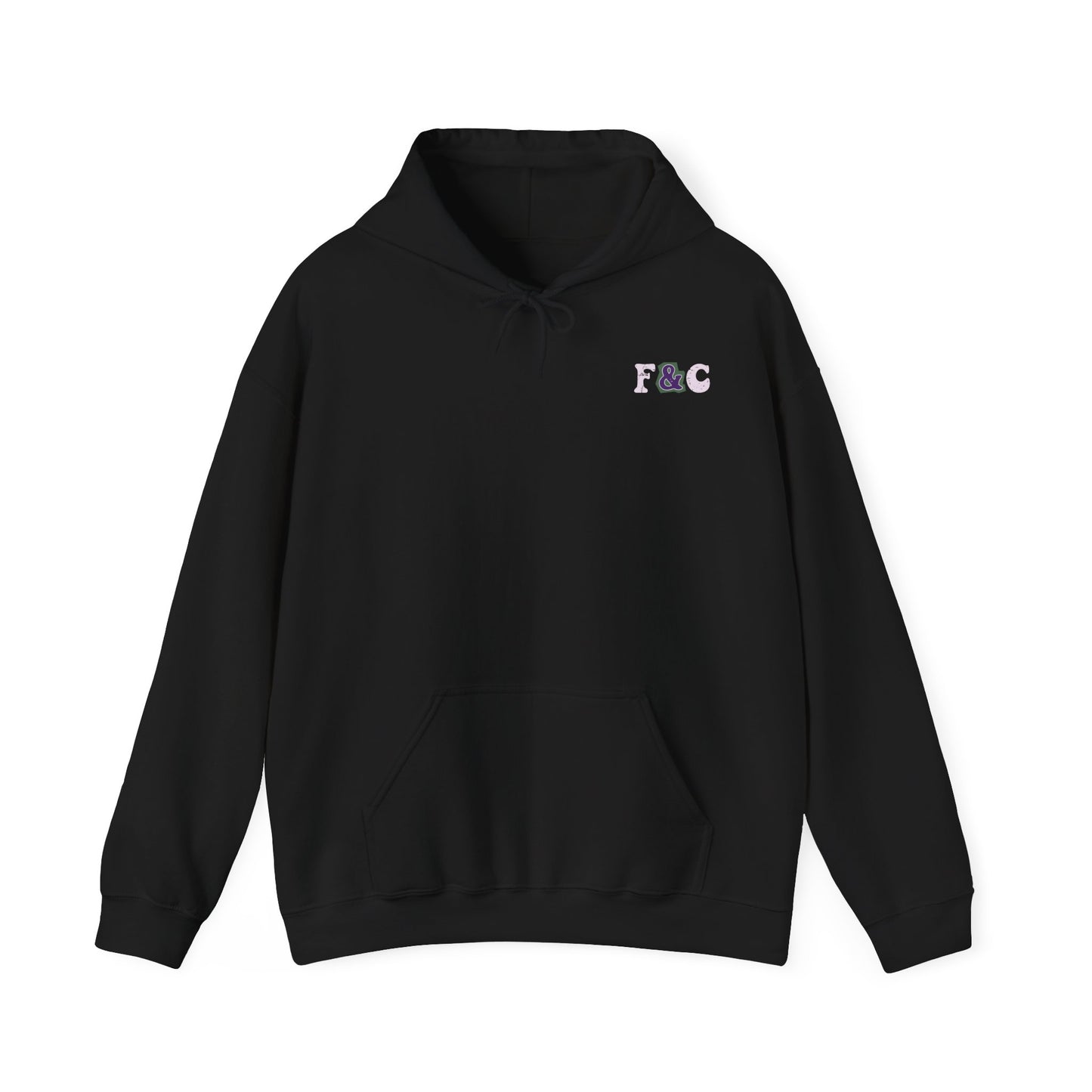 Personalized Hoodie with Couple's Initials &  Watercolor Foxes Design