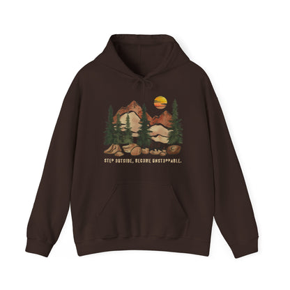 Mountain Bear Hoodie – Step Outside, Become Unstoppable | Verdant Blossoms - Verdant Blossoms
