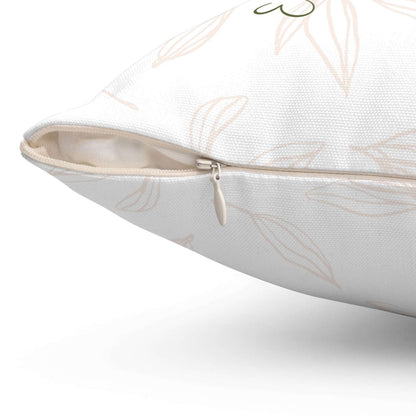 Custom Birth Flower Pillow - Mom's Garden with Names, Gift for Mom´s, Auntie´s, Grandma´s - Verdant Blossoms