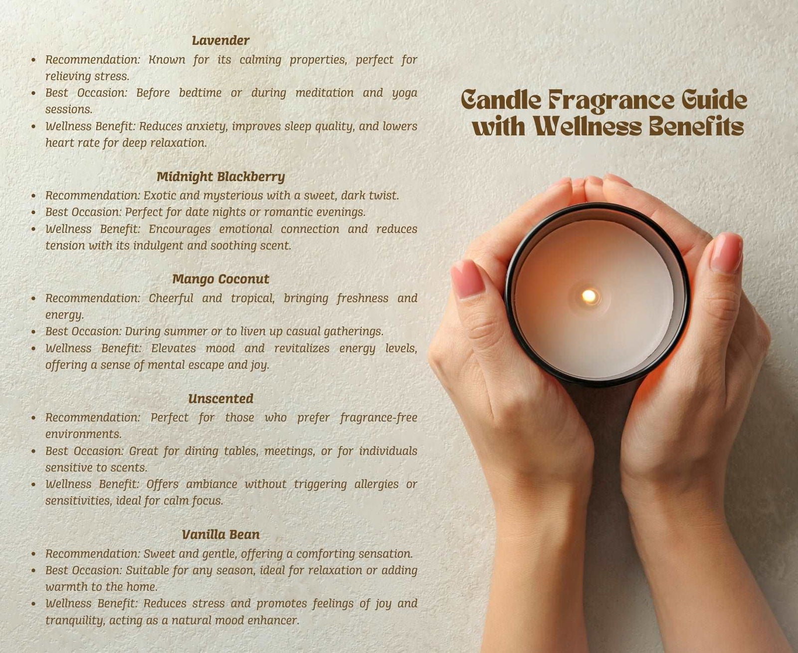 Custom Gift Scented Candles - Breathe in Calm, Exhale Stress. - Verdant Blossoms