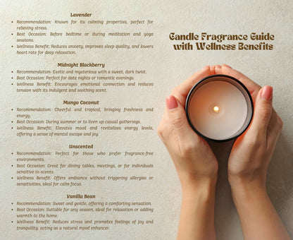 Custom Gift Scented Candles - Breathe in Calm, Exhale Stress. - Verdant Blossoms