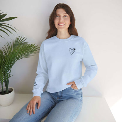 Custom Gift for Cat Mom Sweatshirt – Add Your Cats' Names on the Sleeve - Verdant Blossoms