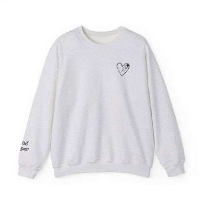 Custom Gift for Cat Mom Sweatshirt – Add Your Cats' Names on the Sleeve - Verdant Blossoms