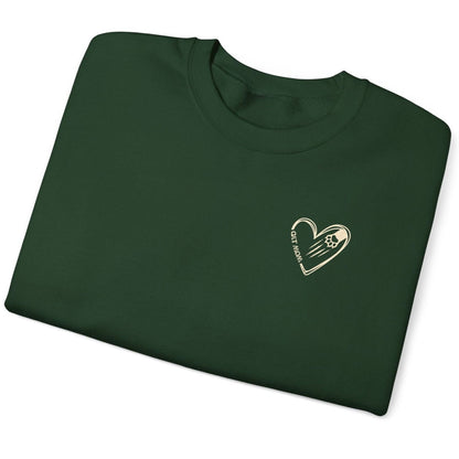 Custom Gift for Cat Mom Sweatshirt – Add Your Cats' Names on the Sleeve - Verdant Blossoms