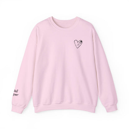 Custom Gift for Cat Mom Sweatshirt – Add Your Cats' Names on the Sleeve - Verdant Blossoms