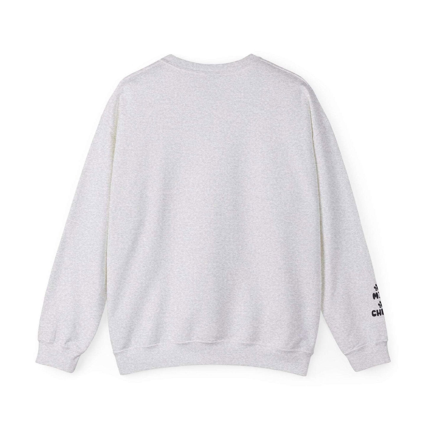 Custom Gift for Dog Mom Sweatshirt – Add Your Dog's Name on the Right Sleeve - Verdant Blossoms