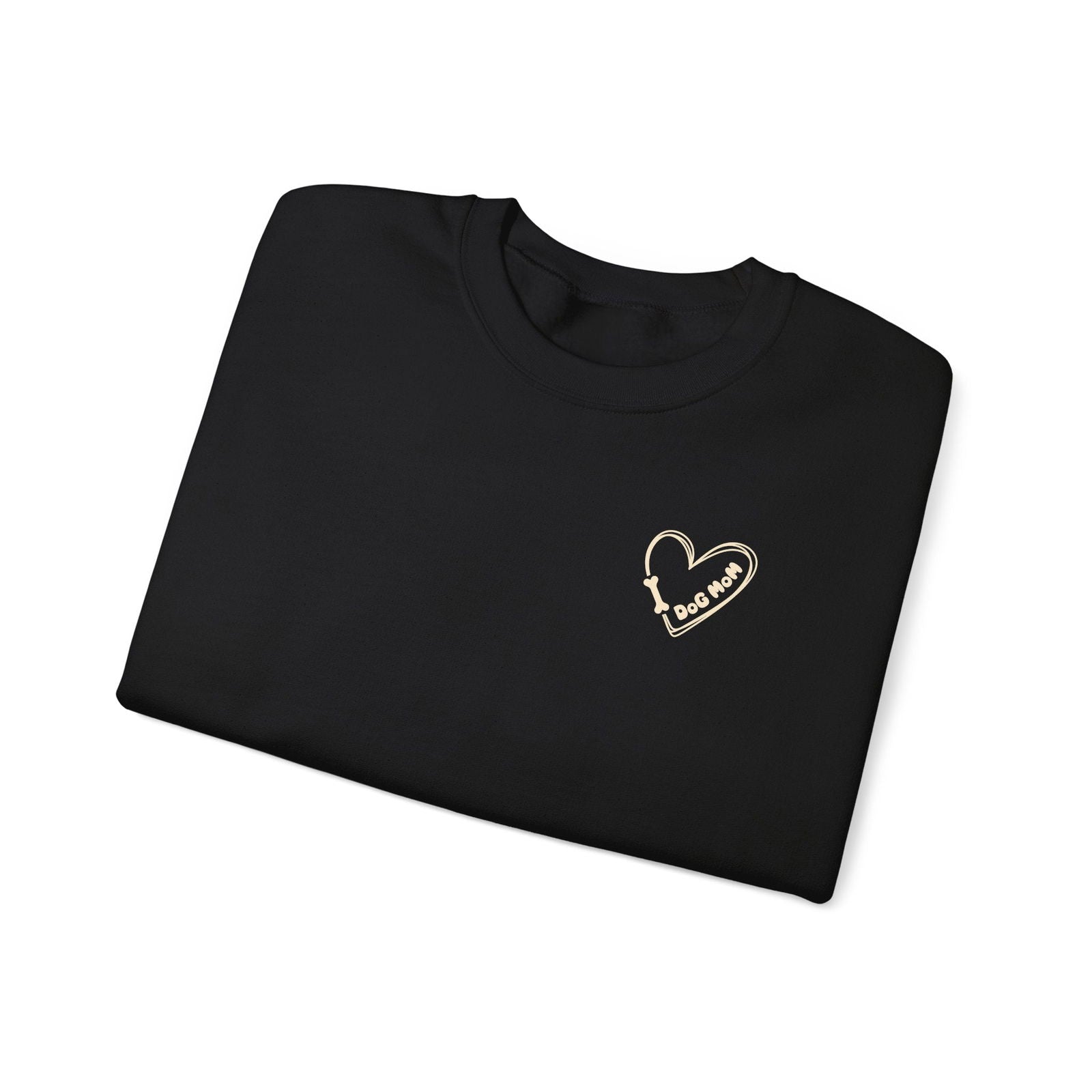 Custom Gift for Dog Mom Sweatshirt – Add Your Dog's Name on the Right Sleeve - Verdant Blossoms