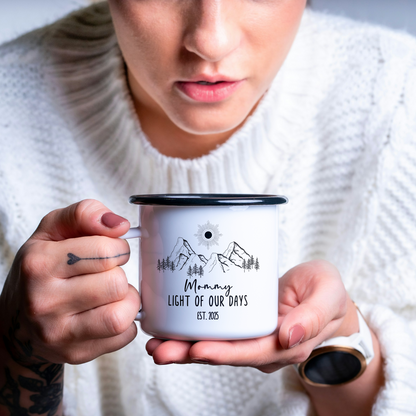 Custom Enamel Mugs for New Moms & Dads