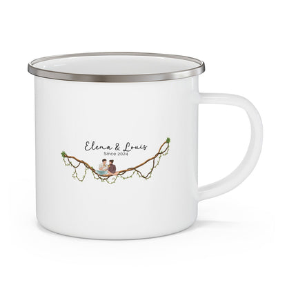 Personalized Couple Enamel Mugs: A Lasting Endless Love Gift - Verdant Blossoms